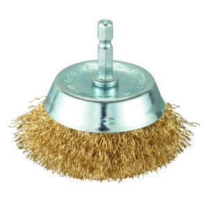 Copa ondulada latonada para taladro 63 mm, 0,3 mm, 1/4''