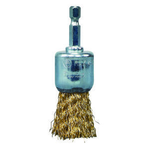 Cepillo de acabado latonado para taladro, 24 mm, 0,3 mm, 1/4"