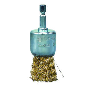 Cepillo de acabado latonado para taladro, 28 mm, 0,3 mm, 1/4"